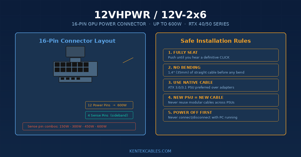 12VHPWR Explained: The 16-Pin GPU Power Connector That Sometimes Melts