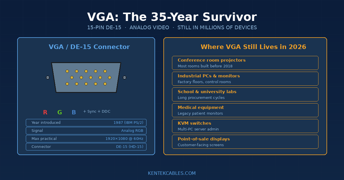 VGA in 2026: Why This 35-Year-Old Connector Refuses to Go Away
