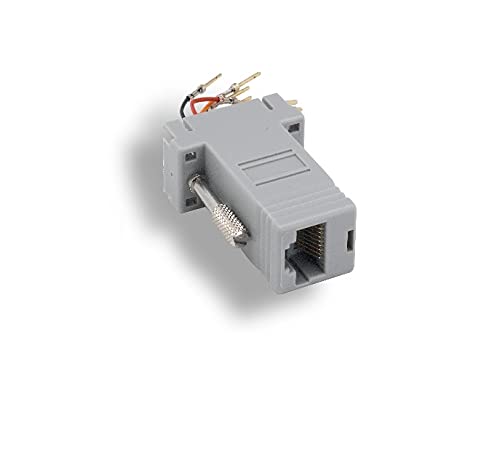 KENTEK D-Sub Modular Adapter DB9 Male to RJ45 RJ-45 Female M/F Serial Jack Plug Console Networking Ethernet Cat5E Cat6 - Image 2