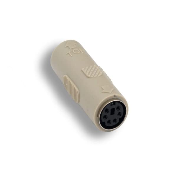 KENTEK Mini DIN 6 MDIN-6 6 pin Female to Female F/F PS/2 Keyboard Mouse Mice Molded Changer Coupler Adapter - Image 2
