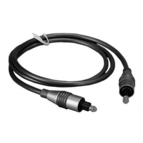 Kentek Toslink 5.0mm to Mini Toslink 3.5mm Male to Male M/M Digital Optical Audio Cable Cord Sound System Stereo S/PDIF for Mac PC Grey Metallic Body