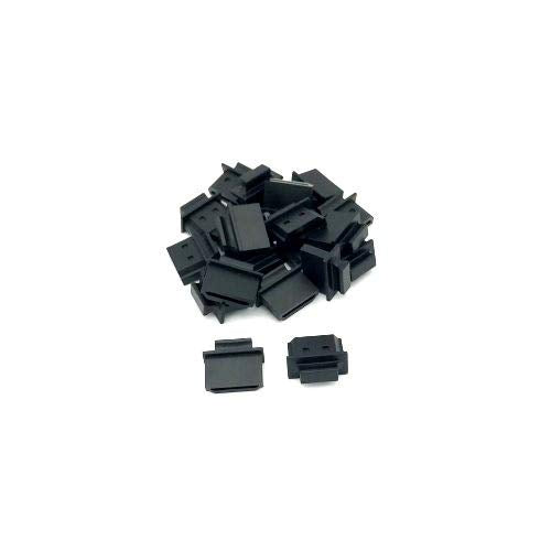 KENTEK Lot of 20 PCs HDMI Type A Dust Cover Port Protectors Anti-Dust for HDMI Female Black