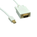 Kentek Mini DisplayPort to VGA HD15 Male to Male M/M Cable Cord 32 AWG Mini DP MDP Thunderbolt for PC MAC LCD CRT Projector Display