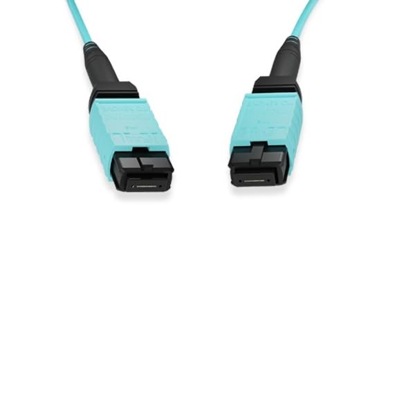 KENTEK MTP Fiber Optic Trunk Cable Type B OM4 50/125 Multi-Mode 12 Fibers Patch Cord OFNP MPO