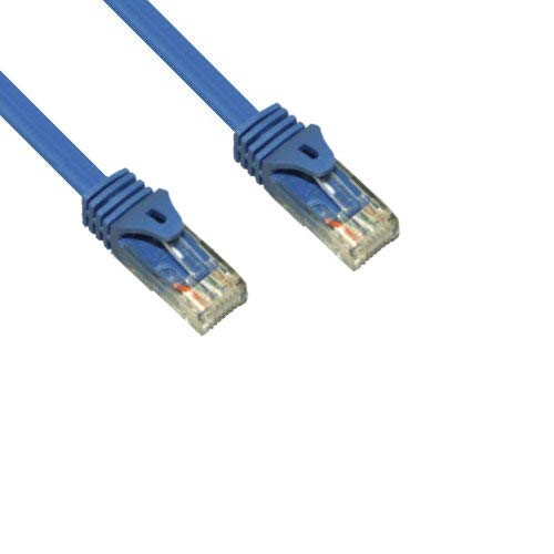 Kentek CAT6A UTP Patch Cable 24 AWG 600 MHz 10G 10Gbps Category 6a Unshielded Twisted Pair Snagless Molded Boot Ethernet RJ45 Network Internet Cord Blue