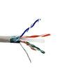 Kentek 1000 Feet FT CAT6 STP Solid Bulk Cable 24 AWG Copper Conductor 550 MHz Category 6 Shielded Twisted Pair PVC Jacket Ethernet RJ45 Network Internet Cord Gray