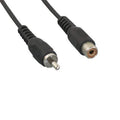 Kentek RCA Standard Composite Video Extension Cable Cord Connector Male to Female M/F Black