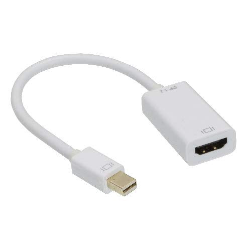 Kentek Mini Displayport 1.2 Male to 4K HDMI Female M/F Passive Adapter Converter Cord Mini DP MDP Thunderbolt Digital 4K Resolution HDTV Ready for PC MAC