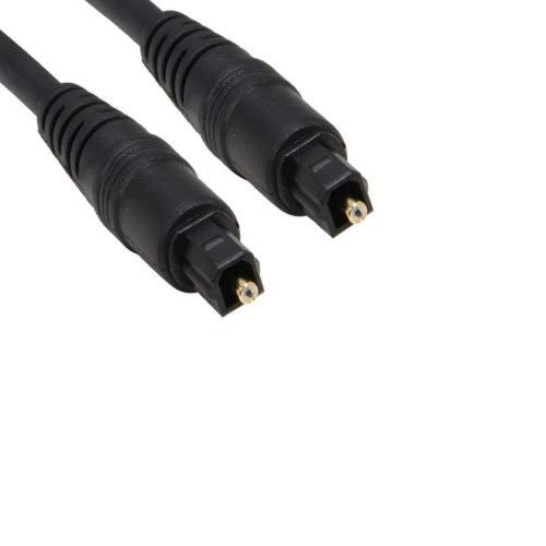 Kentek Toslink 5.0mm Male to Male M/M Digital Optical Audio Molded Cable Cord Sound System Stereo S/PDIF for Mac PC Fiber