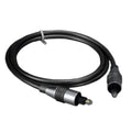 Kentek Toslink 5.0mm Male to Male M/M Digital Optical Audio Assembled Cable Cord Sound System Stereo S/PDIF for Mac PC Grey Metallic Body