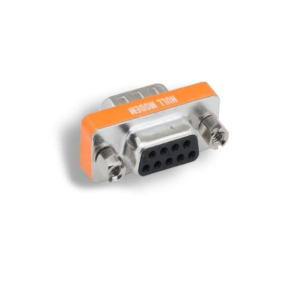 KENTEK Mini DB9 Male to Female M/F Serial/at Null Modem Mini Adapter Changer Coupler RS-232 Crossover Data Transfer - Image 2