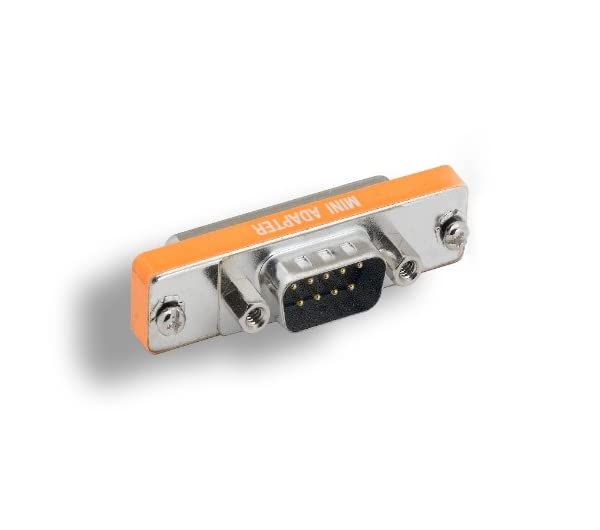 KENTEK Mini DB9 Male to DB25 Female, Male to Female M/F Serial at Modem Mini Adapter Changer Coupler RS-232
