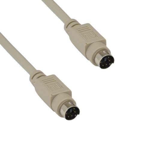 KENTEK Mini DIN6 MDIN6 PS/2 Keyboard Mouse Cable Cord 28 AWG Molded 6 Pin Male to Male M/M for PC Mac Linux - Image 2