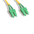 Kentek SC/APC to SC/APC Fiber Optic Cable OS2 9/125 Duplex Single-Mode Patch Cord OFNR