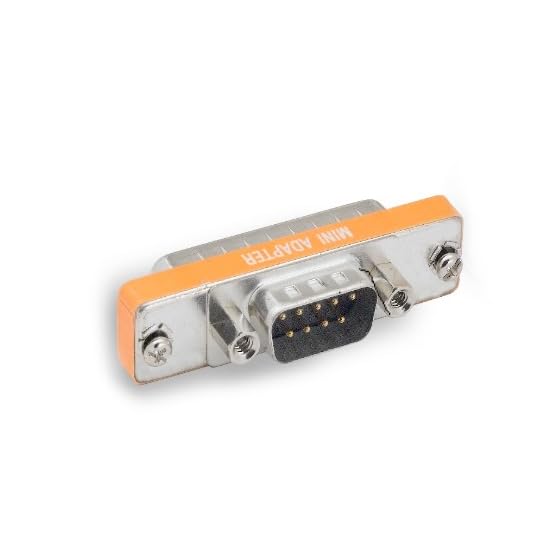 KENTEK Mini DB9 DB25 Male to Male M/M Serial at Modem Mini Adapter Changer Coupler RS-232 PC Peripherals