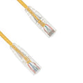 KENTEK CAT6 UTP Slim Patch Cable 28 AWG 550 MHz Category 6 Unshielded Twisted Pair Snagless Molded OD 3.6mm Ethernet RJ45 Network Cord Yellow - Image 2