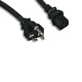 Kentek 14 AWG Power Cable Cord NEMA 5-20P to IEC-60320 C13 15A/125V SJT Black