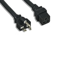 Kentek 12 AWG Power Cable Cord NEMA 5-20P to IEC-60320 C19 20A/125V SJT Black