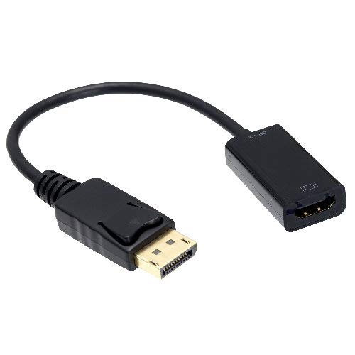 Kentek Displayport 1.2 Male to 4K HDMI Female M/F Passive Adapter Converter Cord Display Port DP 4K Resolution HDTV Ready for PC Mac