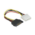 KENTEK 7 Inch in SATA to 5.25" Molex Power Cable Cord Serial ATA Male to IDE LP4 Female M/F Connector Internal for PC Mac HDD Motherboard