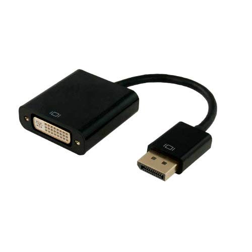 Kentek Display Port Male to DVI Digital DVI-D Female M/F Video Adapter Converter Cord DP DisplayPort Black 1080p for PC Mac