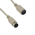 KENTEK DIN5 5 Pin at Keyboard Extension Cable Cord 28 AWG Molded Male to Female M/F for Legacy PC
