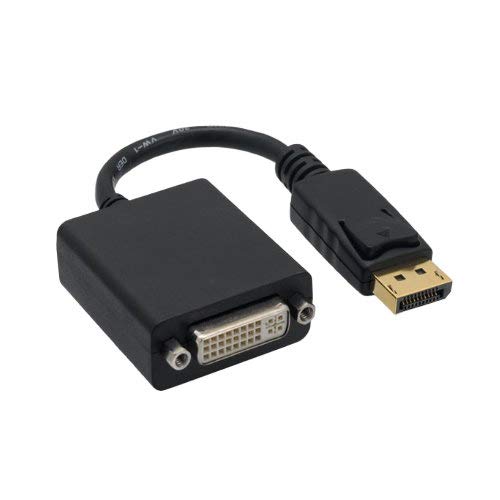 Kentek DisplayPort Male to DVI Digital Female M/F Adapter Converter Cord DP Display Port with Latche to DVI-D 1080P for PC Mac