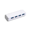 Kentek SuperSpeed USB 3.0 4 Port Hub with 3.0 Micro B Port and Power Adapter Up to 5 Gbps Interface for PC Laptop Notebook