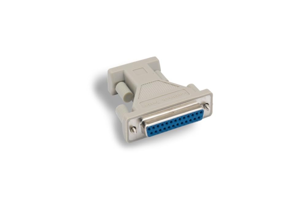 KENTEK DB9 9 Pin to DB25 25 Pin Molded Serial Loop Back Tester Adapter Female to Female F/F - Image 2