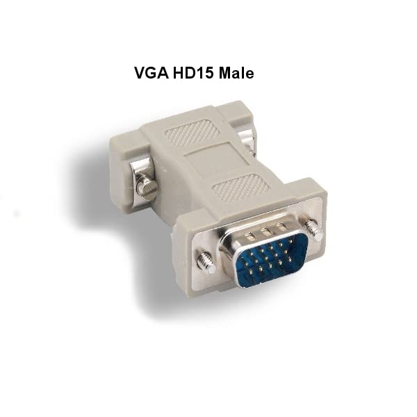 KENTEK DB9 9 Pin to HD15 VGA 15 Pin Video Adapter Changer Coupler for Multi-Sync Molded RS-232 - Image 4