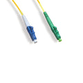 Kentek LC/UPC to LC/APC Fiber Optic Cable OS2 9/125 Simplex Single-Mode Patch Cord OFNR