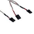 Kentek 25 Inch 25" PC Computer Internal 4 Pin CD-ROM DVD-ROM MPC-4 to MPC-4 X2 Audio Y Splitter Cable Cord