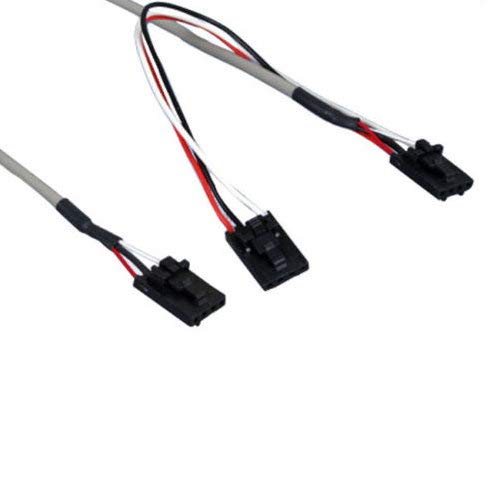Kentek 25 Inch 25" PC Computer Internal 4 Pin CD-ROM DVD-ROM MPC-4 to MPC-4 X2 Audio Y Splitter Cable Cord