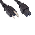 Kentek US AC Power Cord Three Prongs 3 Prong NEMA 5-15P to IEC320 C15 14 AWG 15A 125V Black for Networking Hardware