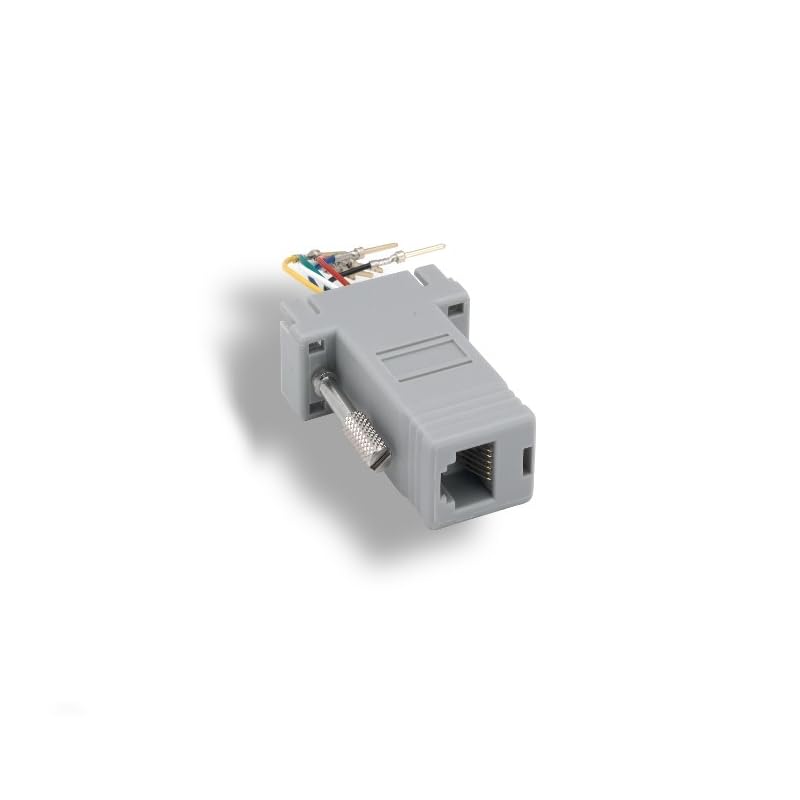 KENTEK D-Sub Modular Adapter DB9 Male to RJ12 RJ-12 Female M/F Serial Jack Plug Phone Telecom PC - Image 2