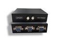 Kentek VGA HD15 2 Way Manual Data Switch Box Push Button Style 15 Pin Female I/O AB Port for PC MAC to Video Display Monitors