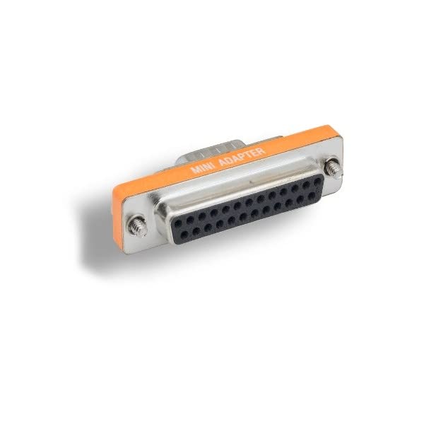 KENTEK Mini DB9 Male to DB25 Female, Male to Female M/F Serial at Modem Mini Adapter Changer Coupler RS-232 - Image 2