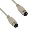 KENTEK DIN5 5 Pin at Keyboard Cable Cord Connector 28 AWG Molded Male to Male M/M for Legacy PC