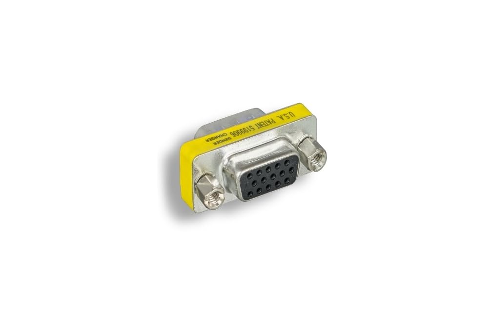 KENTEK Mini HD15 15 Pin Male to Female M/F VGA SVGA Video Port Mini Adapter Changer Coupler Converter - Image 2