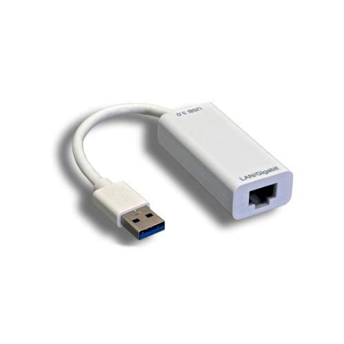 Kentek USB 3.0 Gigabit Ethernet Adapter Type A Male to 10/100/1000 Mbps CAT5/CAT-5E/CAT6 RJ45 Female M/F LAN Network Internet Converter for Computer System PC