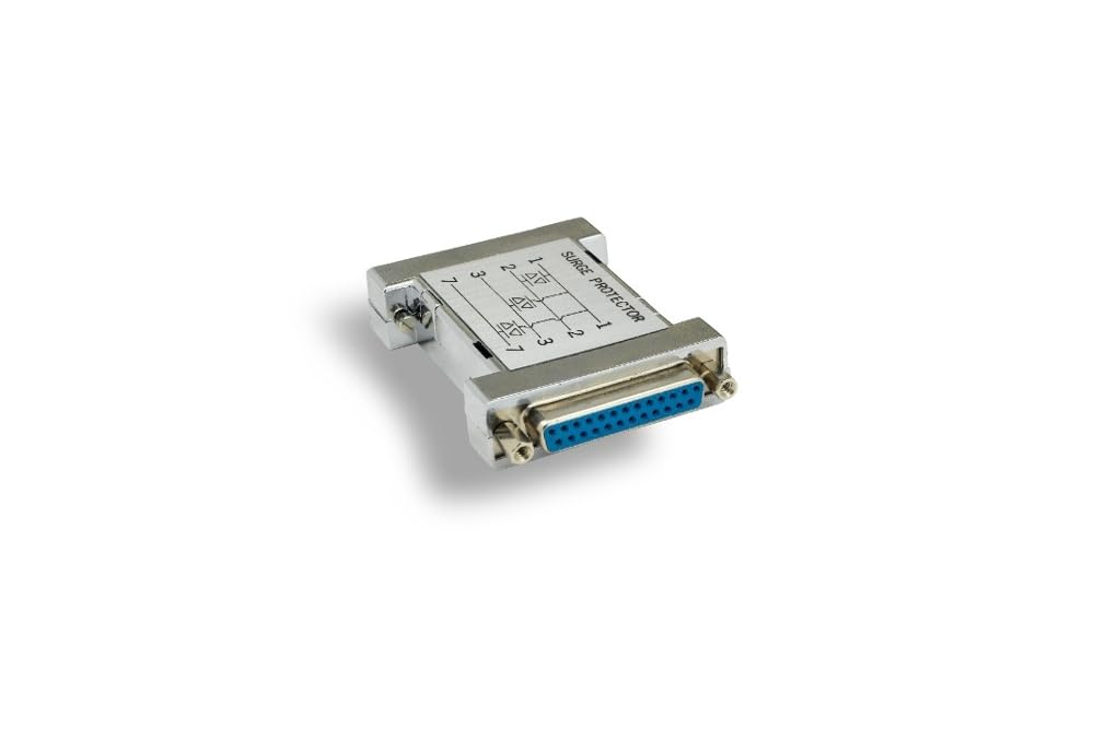 KENTEK DB25 25 Pin Molded 3MOV Surge Protector Serial Parallel Male to Female M/F RS232 - Image 2