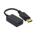 Kentek DisplayPort Male to HDMI Female M/F Adapter Converter Cord DP Display Port with Latche 1080P Black for PC Mac