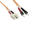 KENTEK Fiber Optic Cable SC to ST SC/ST OM2 Multi-Mode Duplex 50/125 Standard Zipcore Patch Cord