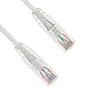 KENTEK CAT6 UTP Slim Patch Cable 28 AWG 550 MHz Category 6 Unshielded Twisted Pair Snagless Molded OD 3.6mm Ethernet RJ45 Network Cord White