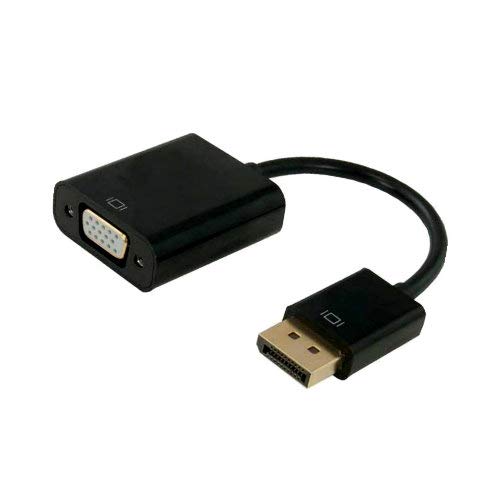 Kentek Display Port Male to VGA HD15 Female M/F Video Adapter Converter Cord DP DisplayPort for PC MAC LCD CRT Projector Display