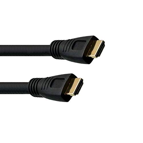 Kentek Plenum Rated CMP High Speed HDMI Cable with Ethernet Male to Male M/M 24 AWG Gold-Plated Connector Cord HDTV Monitor Display in-Wall Installation Black