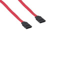 KENTEK SATA Device Cable Cord 26 AWG 7 Pin Serial ATA Female to Female F/F 180 Degree Connector Internal 3.0 Gbps for PC Mac HDD Motherboard