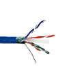 Kentek 1000 Feet FT CAT6 STP Stranded Bulk Cable 24 AWG Copper Conductor 550 MHz Category 6 Shielded Twisted Pair PVC Jacket Ethernet RJ45 Network Internet Cord Blue
