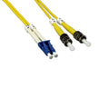 KENTEK Fiber Optic Cable LC to ST LC/ST Single-Mode Duplex 9/125 2.0mm OD Standard Zipcore Patch Cord