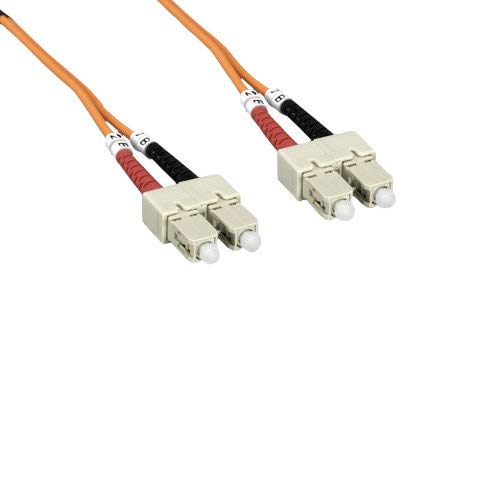 KENTEK Fiber Optic Cable SC to SC SC/SC OM2 Multi-Mode Duplex 50/125 2.0mm OD Standard Zipcore Patch Cord